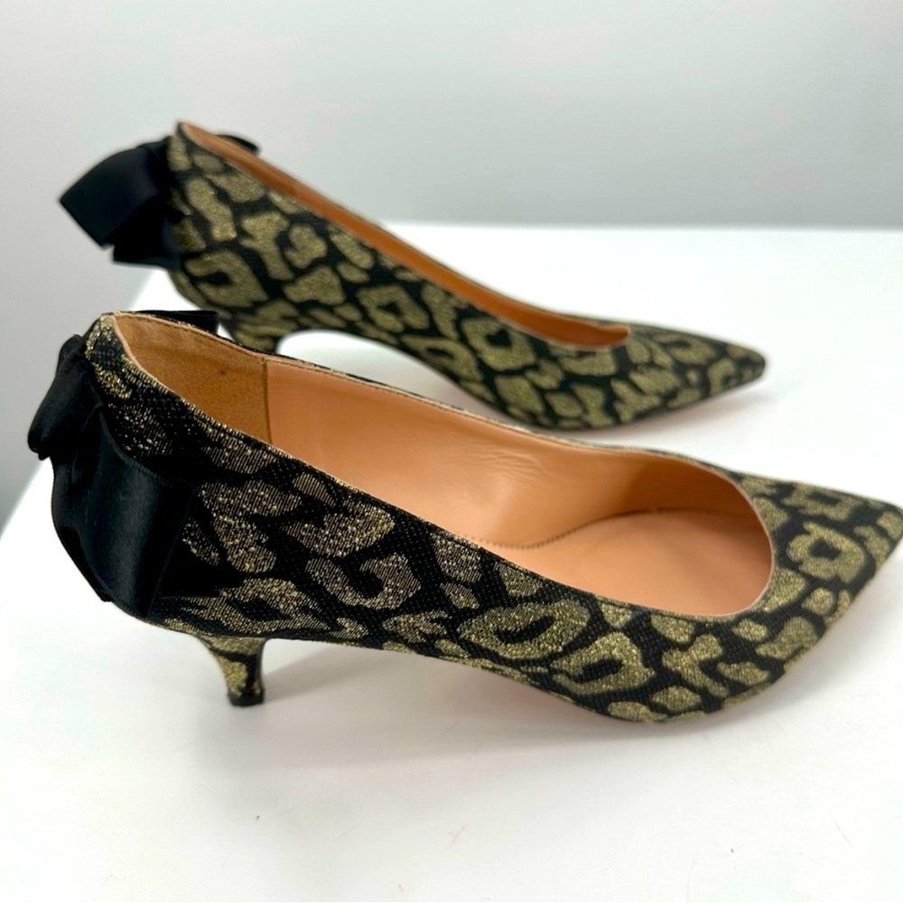 J. Crew leopard print Kitten Heels